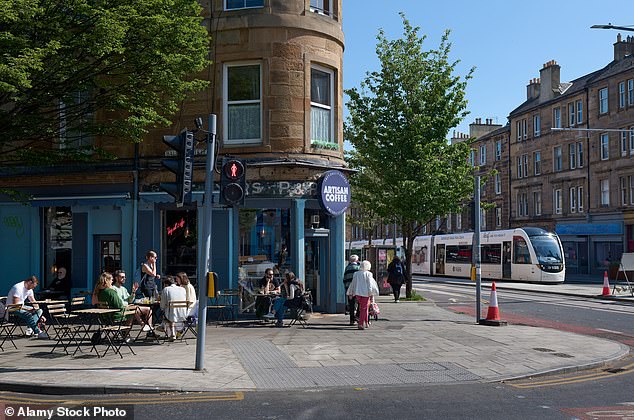The bustling town centre of Leith is well-connected with trams to Edinburgh