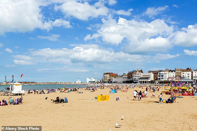 The sandy beaches in Margate, Kent, make for fantastic coastal living