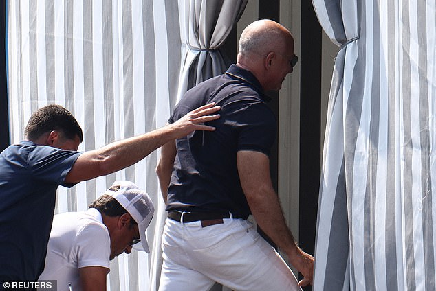 Jeff Bezos arrives at Aman Venice hotel, ahead of his and Lauren Sanchez expected wedding, in Venice, Italy, June 25, 2025