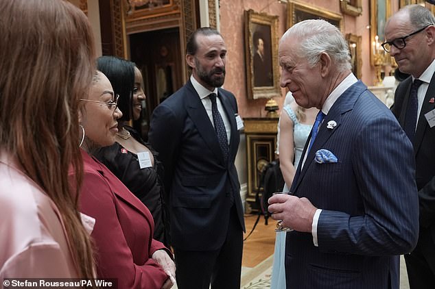 Actor Joseph Fiennes , presenter Declan Donnelly and members of girl group the Sugababes were also present at the glitzy reception