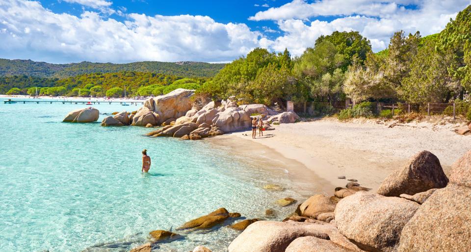 Santa Giulia Beach in Porto-Vecchio, Corsica.
