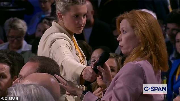 President Trump fought with several reporters at his press conference, including NBC's Kelly O'Donnell (above)