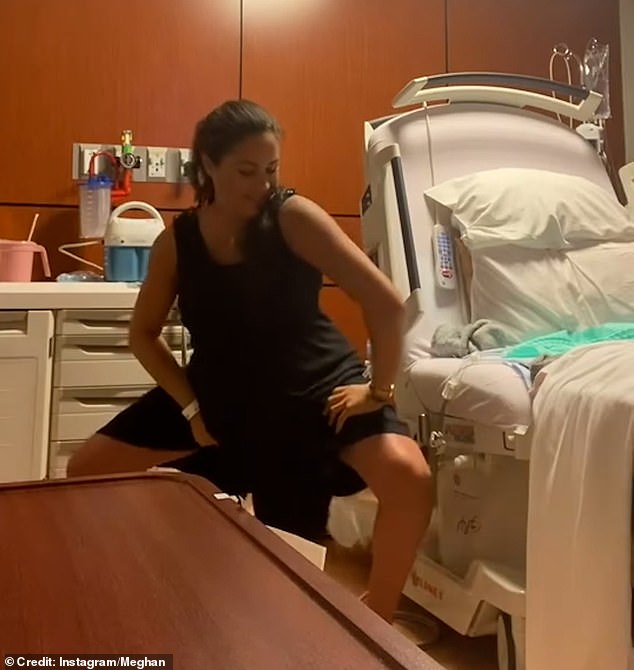 Last month Meghan marked her daughter's fourth birthday as she shared a cringey throwback video of her and Harry twerking in front of a hospital bed before she went into labour