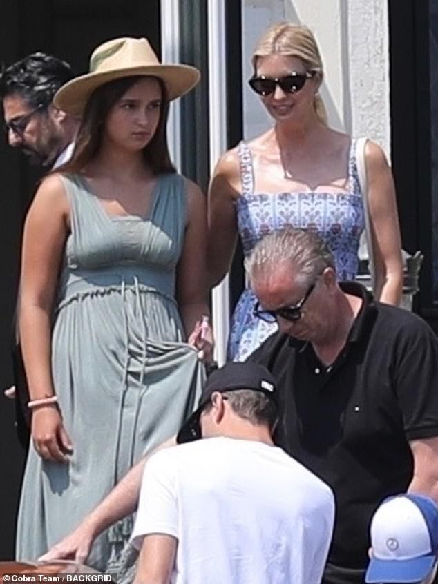 Famous guests like Ivanka Trump (pictured right) arrive today at the venue
