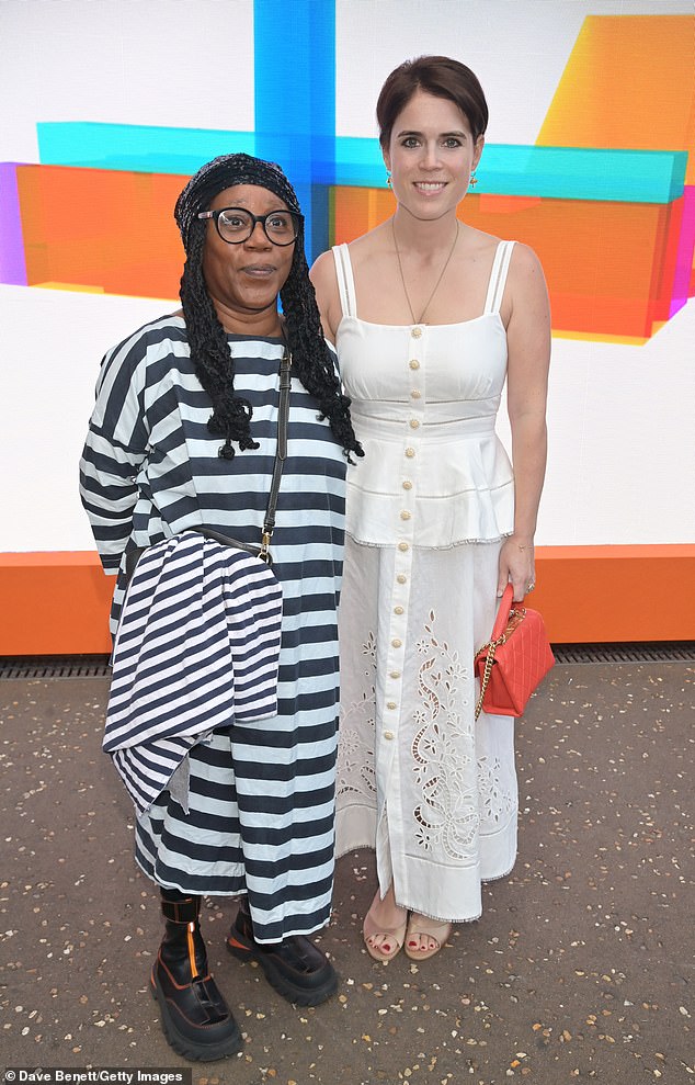 Princess Eugenie with artist Sonia Boyce at the Tate Modern 25th Anniversary fundraising gala in London