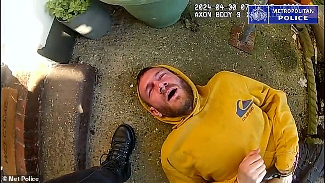 Officers fired the 50,000-volt devices at the Brazilian then placed him in handcuffs