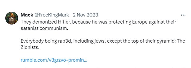 His social media posts became more deranged throughout 2023