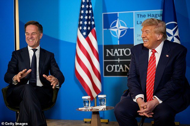 Earlier Wednesday the NATO nations agreed to something Trump had long pushed - a massive increase in defence spending