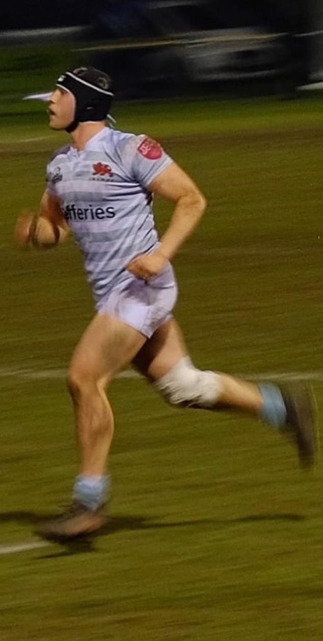 Meyer playing rugby for Cambridge University