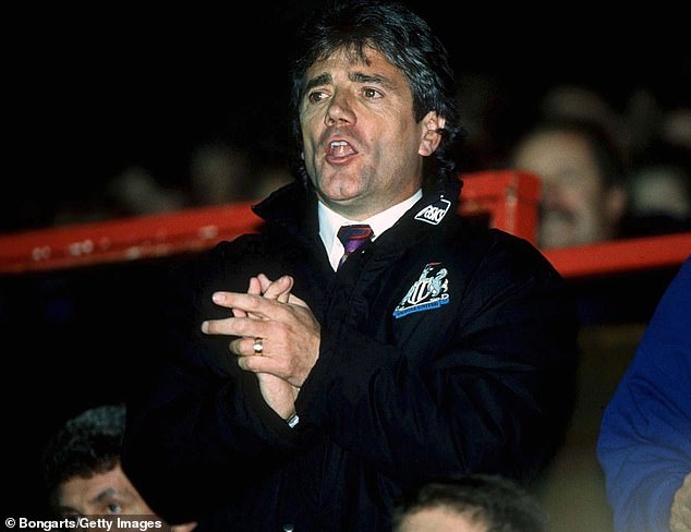But despite opposition, Trafford Council gave Keegan (pictured in 1994) and his neighbours the green light to have the trees axed provided they plant new ones in their place