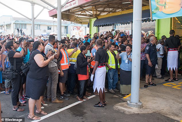 At the time, an aide said of her early departure: 'It was hot, humid and uncomfortably busy and there were far larger crowds than expected'
