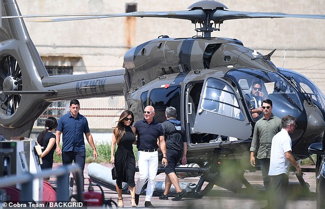 Even a 61-year-old billionaire, it seems, has insecurities. An inner teen reject, if you will. How else to explain the vulgarity on display, the sex and wealth being shoved in our faces. (Pictured: Bezos and Sanchez arrive in Venice on Wednesday)