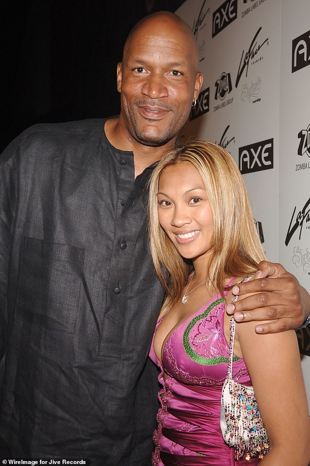 Maria pictured with her ex-husband Ron - they split in 2012 after a seven-year marriage
