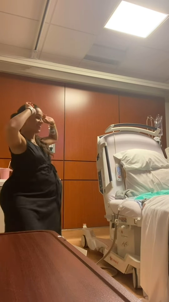 Meghan Markle dancing in a hospital room.