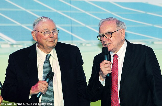 The 10% investment stake Warren Buffett (right) made put BYD on the map and gave it legitimacy as well as a cash injection. Buffett is pictured here in 2010 with Berkshire Hathaway vice-chairman Charles Thomas Munger