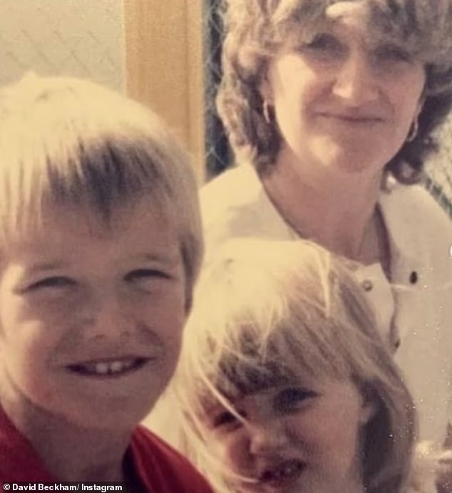 The former Manchester United and England midfielder shared a carousel of photos featuring himself with mum Sandra from childhood to the present day as she turned 76