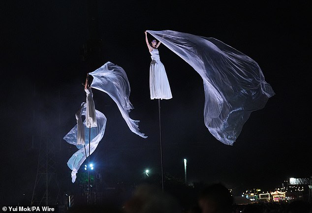 The Glastonbury opening ceremony, officially called ‘The Dreamweaver’s Journey’, last night