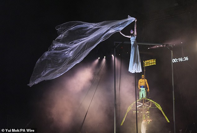 The opening ceremony kicked off the Glastonbury Festival at Worthy Farm in Somerset
