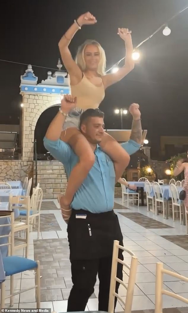 Gabriel took Beth out on the third evening of her holiday - and the pair instantly hit it off with each other