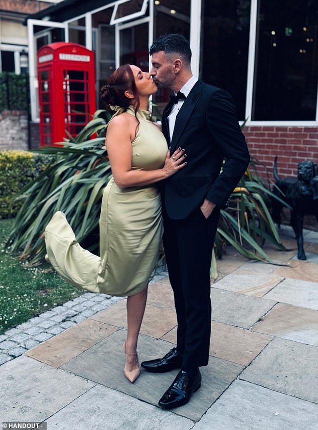 Olivia, 32, and Gage, 34, from Lincoln, had a newfound 'explosion of love' for each other after their first experience sleeping with another couple