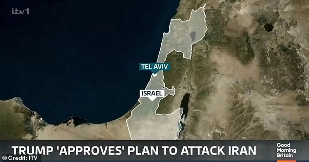 A map displayed on the show depicted the Golan Heights to be part of Israel. However, the basaltic plateau is actually located in southwest Syria , along the border of Israel, Jordan and Lebanon