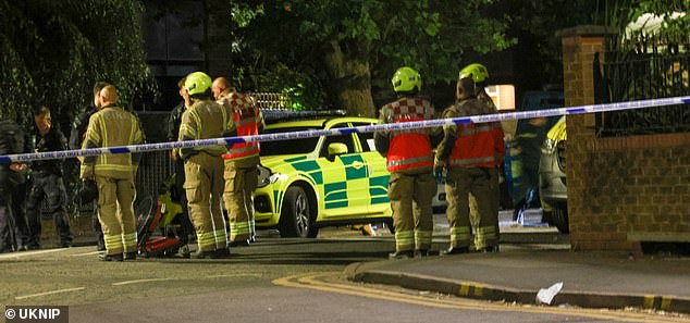 London Ambulance Service also sent an incident response officer, a clinical team manager and paramedics from its tactical response unit, as well as trauma teams in cars from London's Air Ambulance