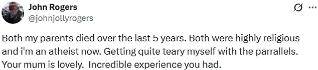 His vulnerability resonated with viewers at home, who took to social media to say how much they related to his experience of grief