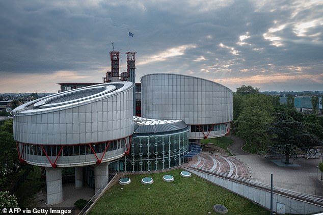 He will not look at 'if' the UK should leave the convention and the court in Strasbourg (pictured), she said earlier this month, but 'how' it might be achieved.