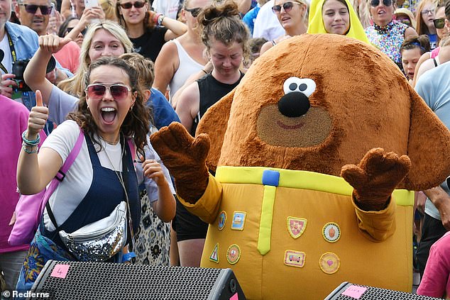 CBeebies host Evie Pickerill and Hey Duggee attended a workout with Joe Wicks this morning