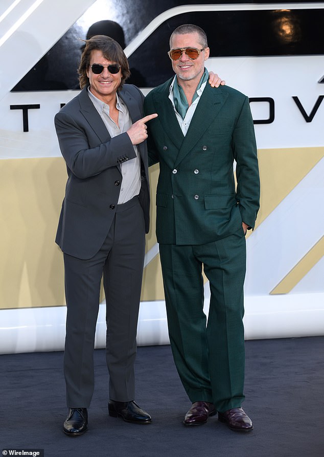 It comes just a couple of days after F1: The Movie's premiere saw Pitt and Tom Cruise, 62, pose for photos together