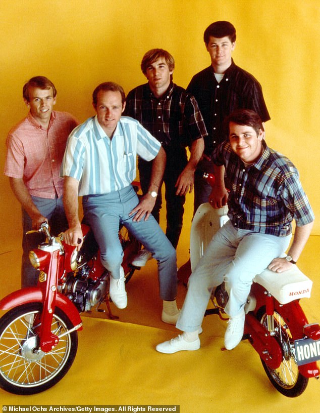 Wilson formed the Beach Boys in 1961 with his brothers Dennis and Carl Wilson, their cousin Mike Love and their friend Al Jardine - The Beach Boys are pictured in 1964