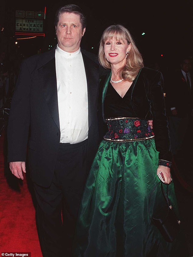 Melinda, his second and final wife, married Wilson in 1995, and he credited her as his 'savior' in his devastated statement on her death last year; the couple are pictured in 1995