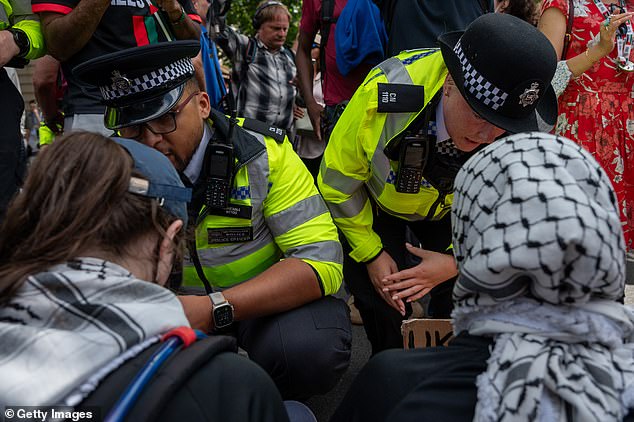 Monday's protest saw Palestine Action activists clash with police in ugly scenes during a mass protest in London