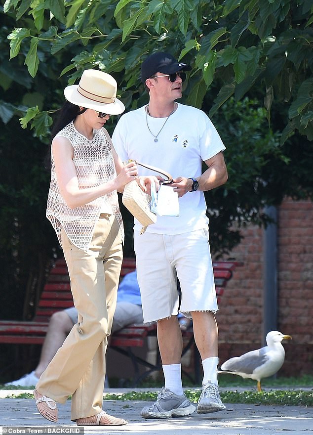 He was also seen exploring Venice with a friend