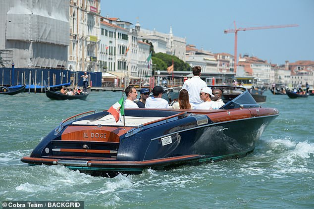 The group sailed through the romantic hotspot