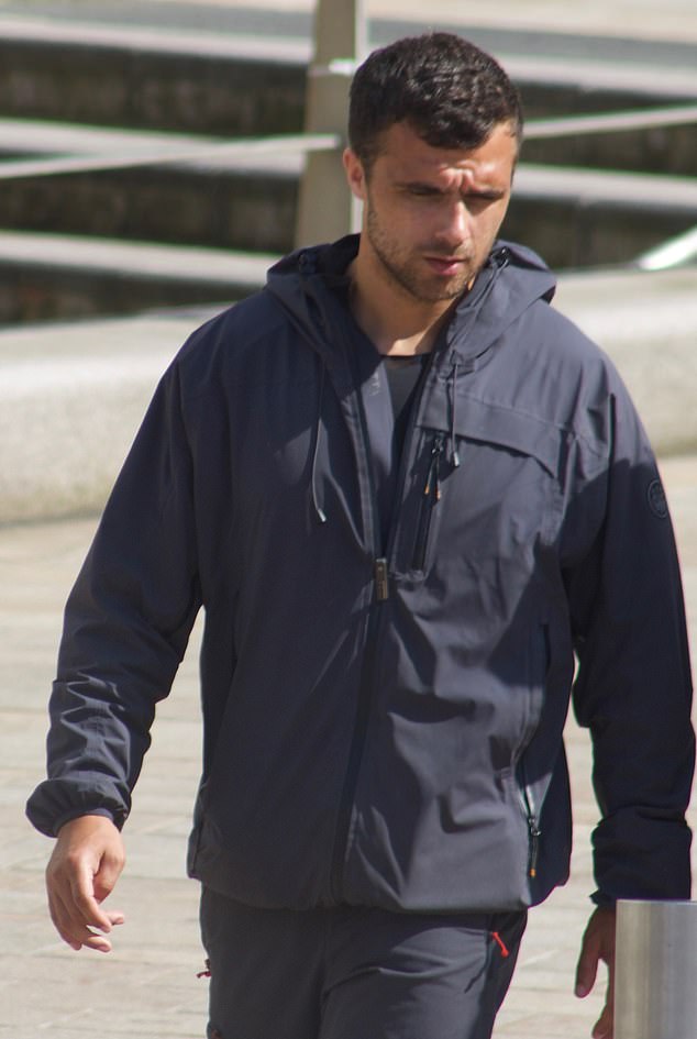 Alleged gunman Elias Morgan (pictured) is accused of shooting the father-of-three after Mr Scott exposed an illicit relationship involving him and a female officer at HMP Altcourse