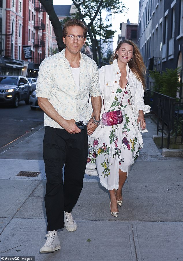 He continued: 'None of us are comprised of our best moments. None of us are defined by our worst moments. We are something in the middle' (pictured May 18 with Blake Lively)