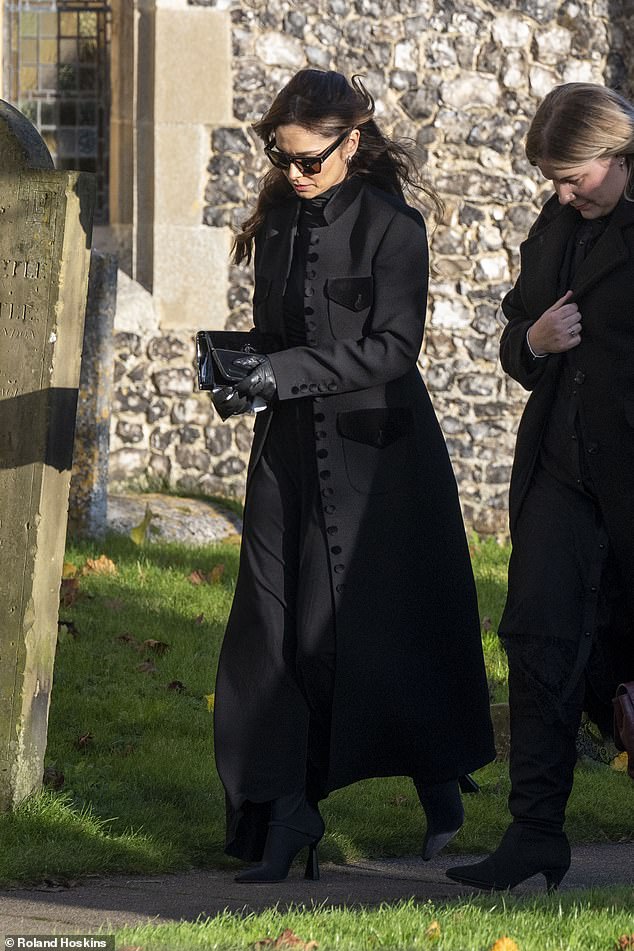 Cheryl Tweedy, 41, attends her ex Liam Payne's funeral in Buckinghamshire on November 20, 2024