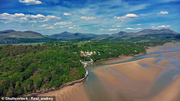 Worth the price: The coast around Portmeirion, which costs from £13 to visit