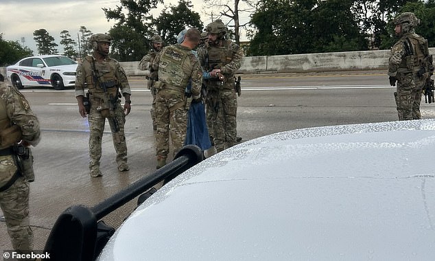 By 6.30pm, officers shared an update that the standoff had ended peacefully