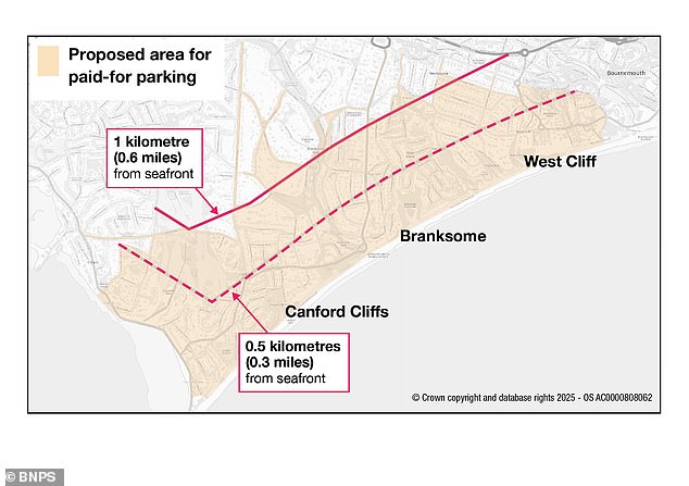 Miles of road are to be littered with new meters under the scheme, including the residential areas of Sandbanks, Canford Cliffs, Branksome Chine, Westcliff, Boscombe and Southbourne