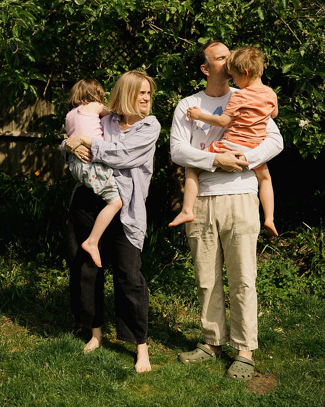 Mina, her husband Freddie with Vida and Gabriel ¿ who, after the couple had to give up on IVF, was concieved naturally and was thankfully a genetic match for his sister