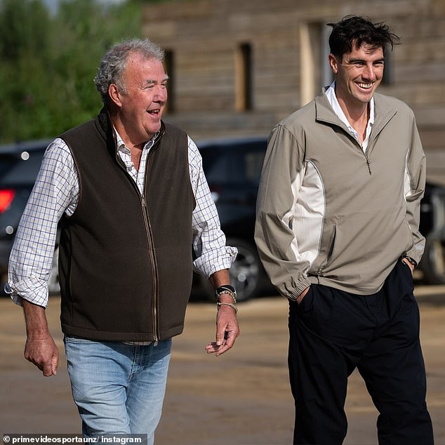 Clarkson, pictured with Australian cricket player Pat Cummins, has become one of the reasons why Chipping Norton has become a magnet for tourists and new residents