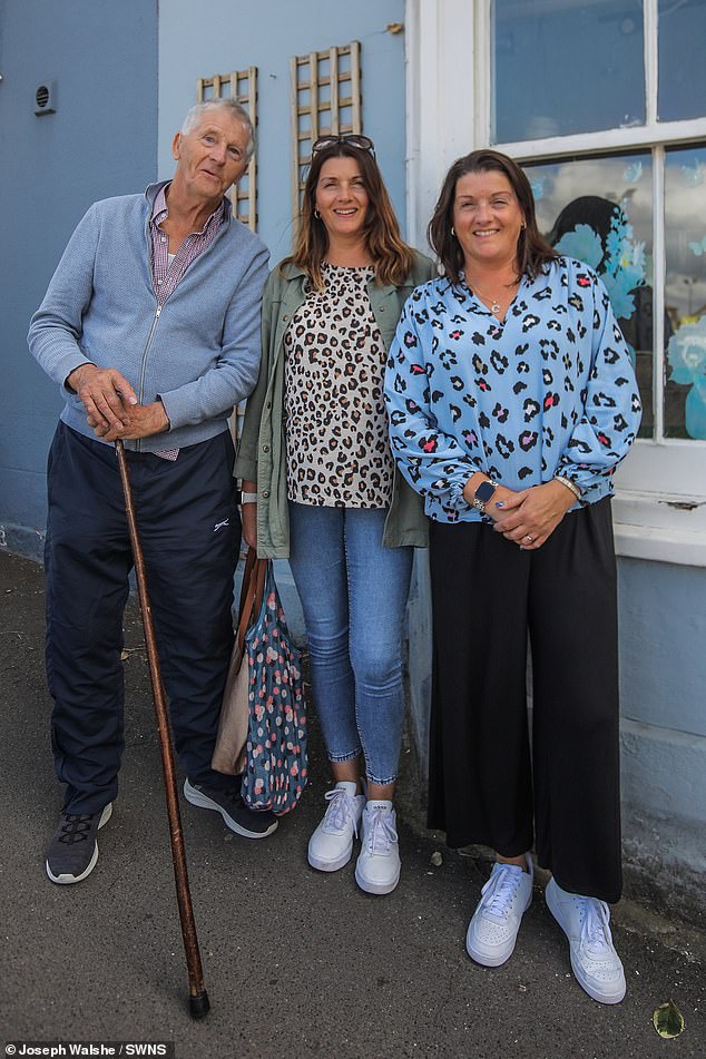 Jane Hancox and Clare Webb (right), twin sisters born and raised in Chipping Norton, and resident Bernard Hughes, called the latest housing project an example of overdevelopment driven by the area's newly lofty status