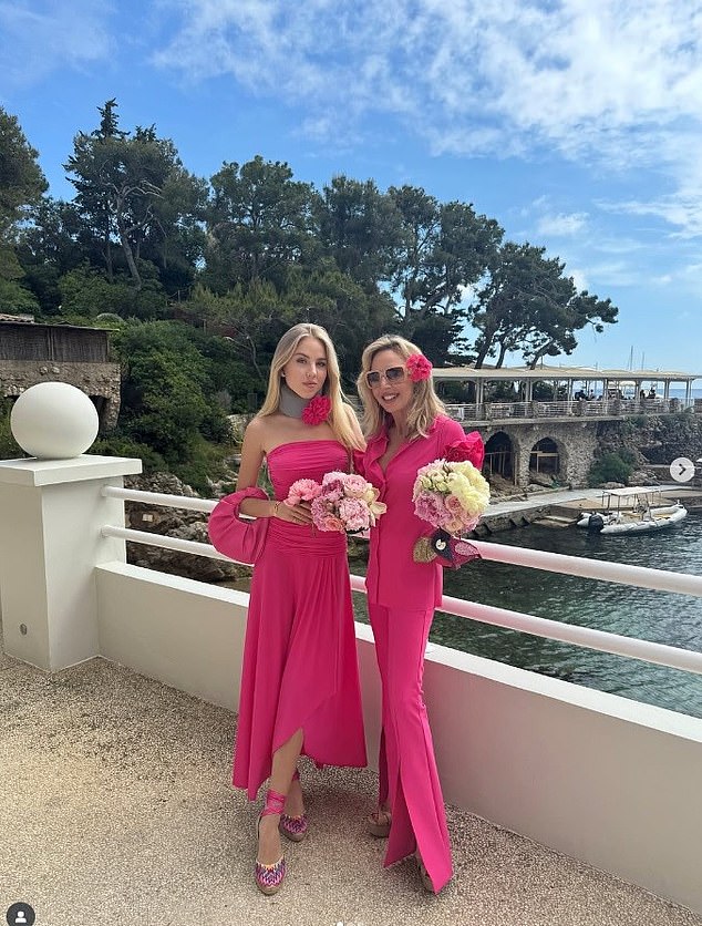 The ever-glamorous Princess Maria Carolina of Bourbon Two Sicilies has managed to style out her neck brace after a near-fatal road accident