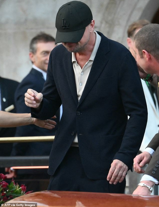 Slimmed-down Leonardo DiCaprio was also seen making an appearance on Thursday with his supermodel girlfriend Vittoria Ceretti