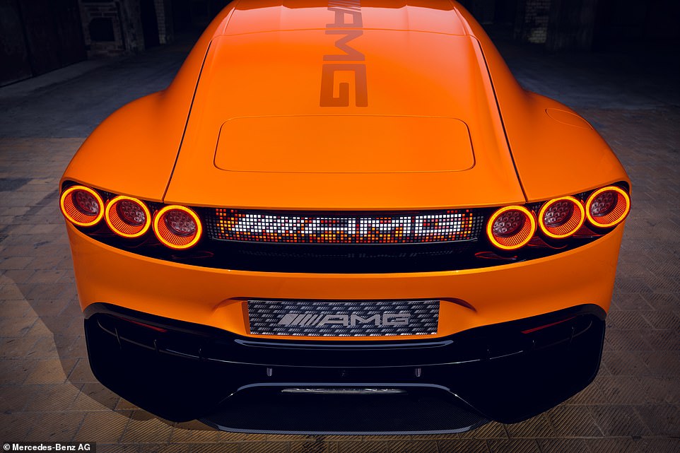 The concept car does without a rear window, though Mercedes hinted that this is most likely going to be a traditional glass panel when the production vehicle emerges in 2026