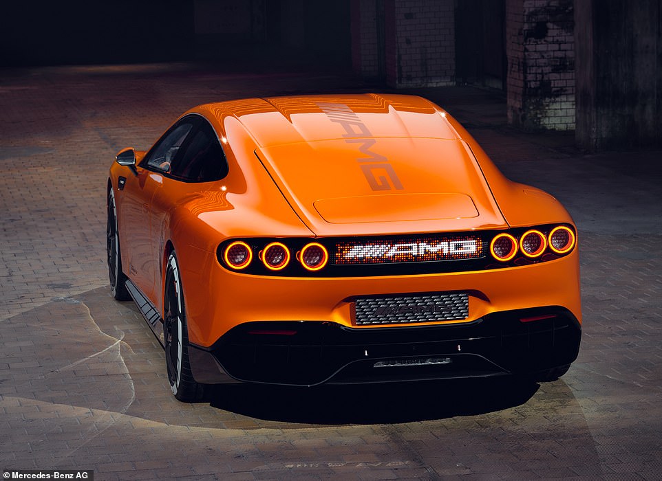 The LED displays in the sills - made from luminescent paint - showing the state of charge of the battery also won't make it to the showroom car