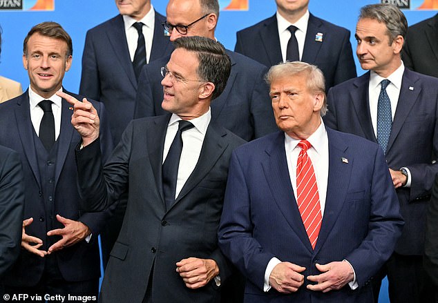 Rutte was forced to bat down speculation that he was pandering to the President with texts that made him, and Europe, look weak