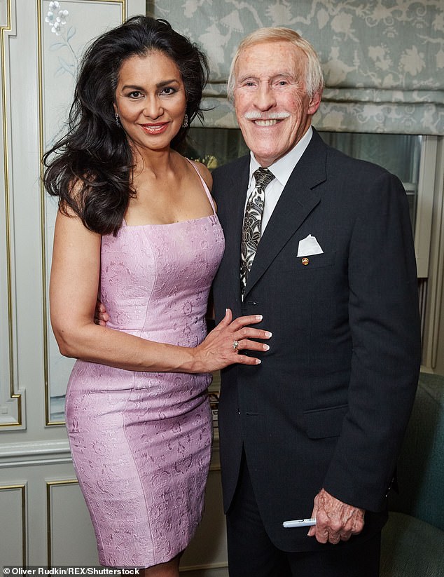Lady Forsyth who was married to the iconic entertainer for 34-years before his passing aged 89 in 2017 (pictured together in 2015)